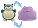 YHK Pokemo Metamon Peluche de Juguete de Anime de Dibujos Animados de 10 Pulgadas, Dos Formas Serie Kawaii Regalos de cumpleaños para fanáticos (Snorlax)