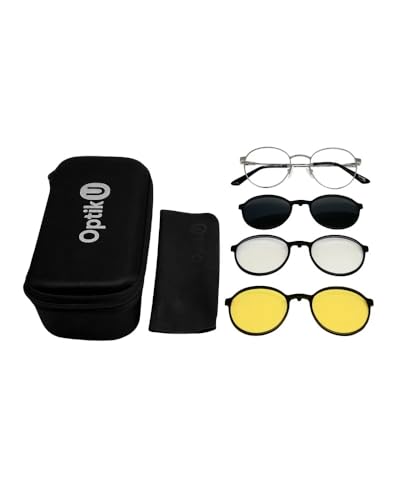 3-in-1 Magnetic Clip-On Glasses Polarized UV400 Protection & Driving & Blue light blocking Computer Lenses