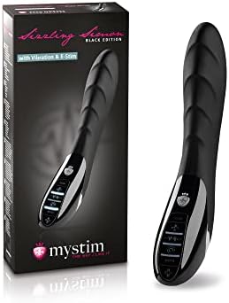 Mystim Sizzling Simon eStim Vibrator Black Edition - Pack of 1