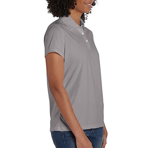 Hanes Sport Women's Cool Dri Performance Polo,Graphite,X-Large #TOP2