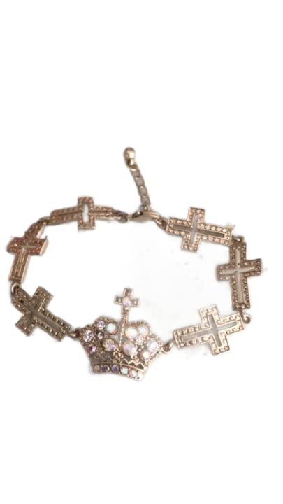 Bracelet couronne royale médiéval orné de strass pour briller lors de vos soirées de gala