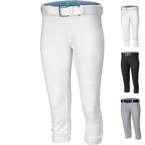 Easton Zone 2 Fastpitch Softball Pants Adult Sizes Multiple Colors Pantalón Zone2 Wh L, Color Blanco Mujeres