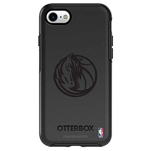 Fan Brander NBA OtterBox Symmetry Phone case Compatible with Apple iPhone with Black Logo (Dallas Mavericks iPhone 8 Plus & iPhone 7 Plus)