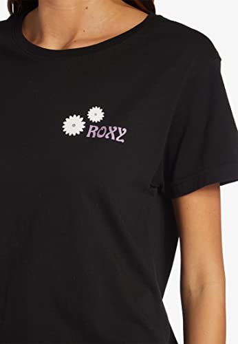 Image of Roxy Womens Boyfriend Crew T-Shirt, Casual Relaxed Fit Crew Neck Tee Short Sleeve Cotton Basic Shirt Everyday Comfort
