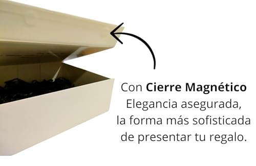 Detalle del cierre magnético de la caja de regalo de Don Gourmet que asegura elegancia y sofisticación