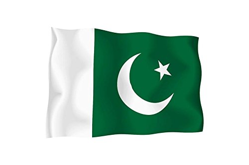Akachafactory Sticker Autocollant Drapeau Exterieur Vinyle Voiture Moto Pakistan Pakistanais