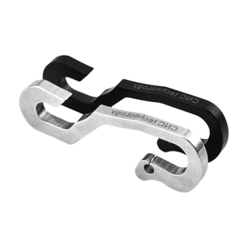 Cabilock 2Pcs Stainless Steel S Hook Bottle Opener and Lifter Portable Kitchen Gadget for Outdoor Activities Manual Can Opener for Easy Use