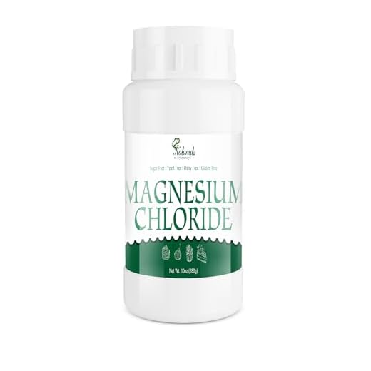 Magnesiumchlorid Pulver 280g - Magnesium Pulver 100% Reine Lebensmittelqualität, Nicht-GMO, Hefe & Glutenfrei | Koagulans & Säureregulator für Gelee, Süßigkeiten & Eingelegtes Essen