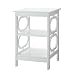 Convenience Concepts Omega End Table, White