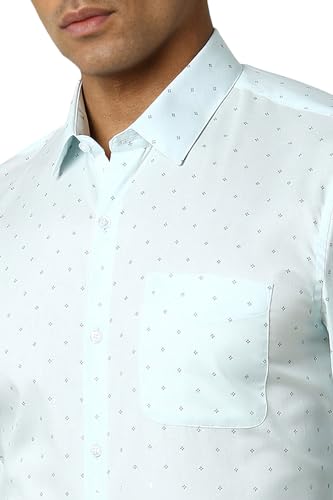 Image of Peter England Men's Cotton Print Slim Fit Shirt