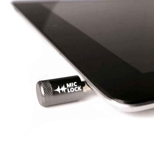 Mic-Lock 3.5mm for Headphone Port - Microphone Audio and Data Security - Privacy Protector for Laptops, Smartphones, Tablets, and Computers (Black, Single Pack)