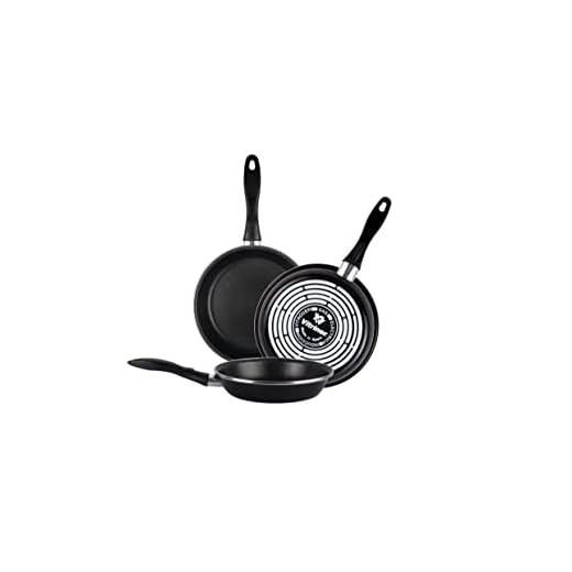 Magefesa Black - Juego de 3 sartenes (20/24/28) cm de acero vitrificado exterior color negro. Antiadherente bicapa reforzado, aptas para todo tipo de cocinas, especial inducción.