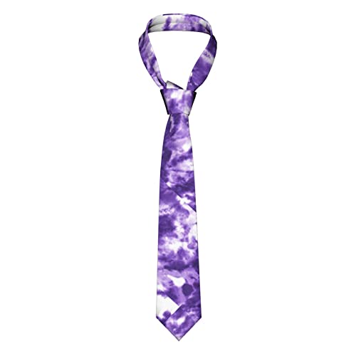 Aneyhoz Tie Dye Tie Neckties For Men Purple Formal Wedding Party Holiday Business Father's Day #TOP5