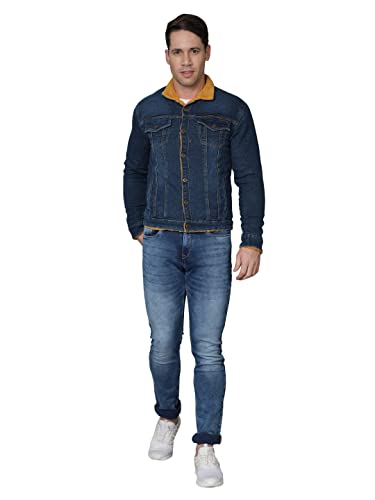 Image of Pure Cotton Enzyme Washed Biker Jacket /Casual Jacket - Black /Grey