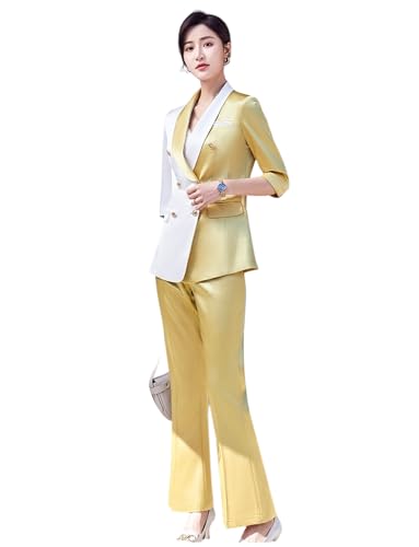 Costume en satin fluide veste à double boutonnage coupe ajustée