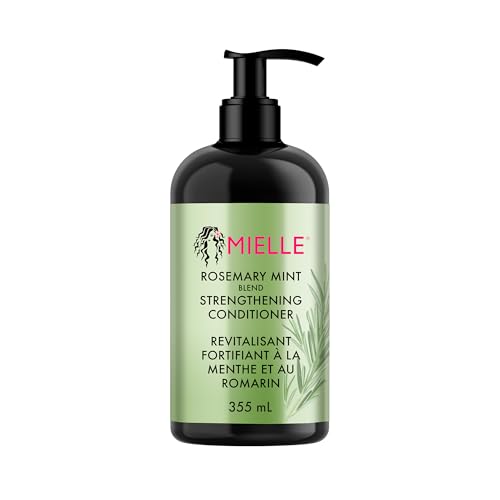 Mielle Rosemary Mint Strengthening Hair Conditioner - Detangling & Hydrating Conditioner to Help Increase Manageability - Infused with Biotin to Support Longer Healthier Strands 355 g
