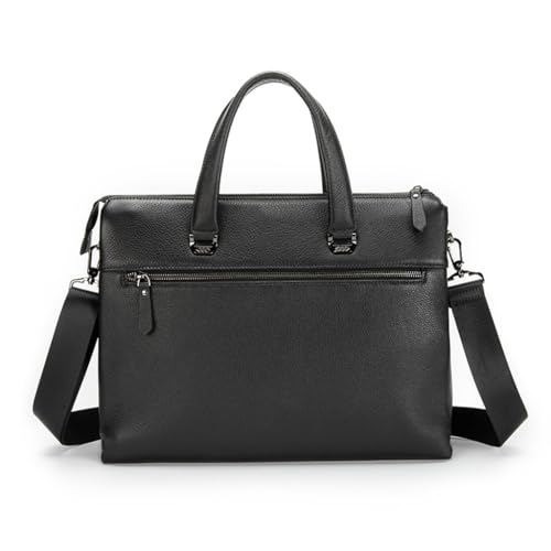 JSEIAJB Leather Men's Hand Bag Layer Leather Natural Drop Business Briefcase Travel Crossbody Computer Bag