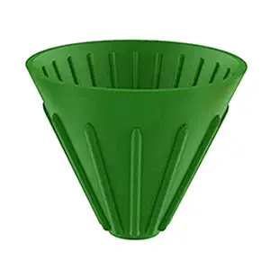 UJEAVETTE Silicone Coffee Dripper Cone for Home Office Camping RV Green