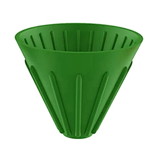 UJEAVETTE Silicone Coffee Dripper Cone for Home Office Camping RV Green