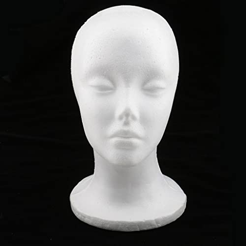 Cabeza de maniquí de espuma para mujer que evita deformaciones en pelucas 4