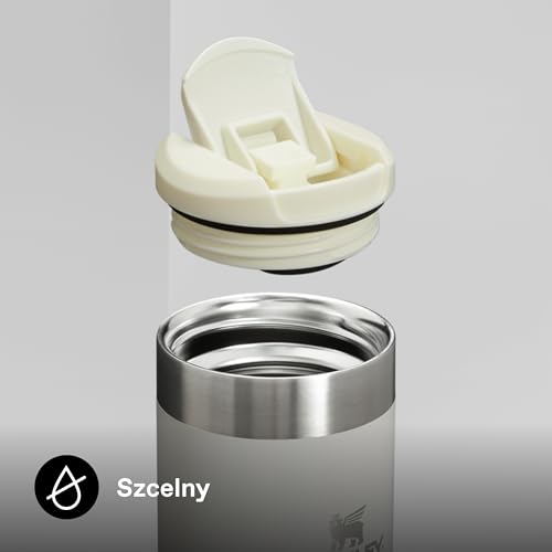 Stanley Aerolight Transit Kubek Podróżny 0.47L - Utrzymuje ciepło przez 6 godzin - utrzymuje zimno przez 8 godzin - Można myć w zmywarce - Szczelny - Cream Gloss