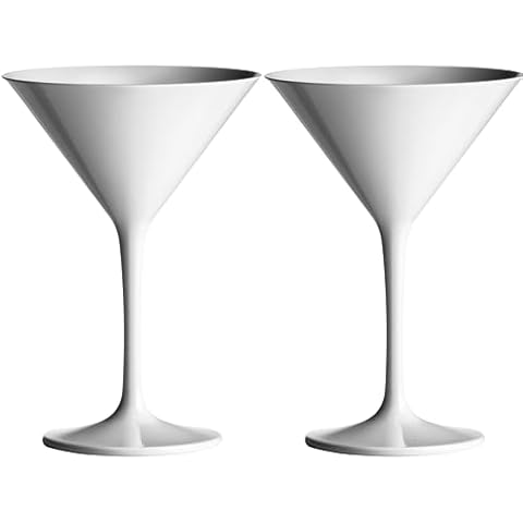 Unbreakable White Martini Cocktail Glasses by AIOS Cover