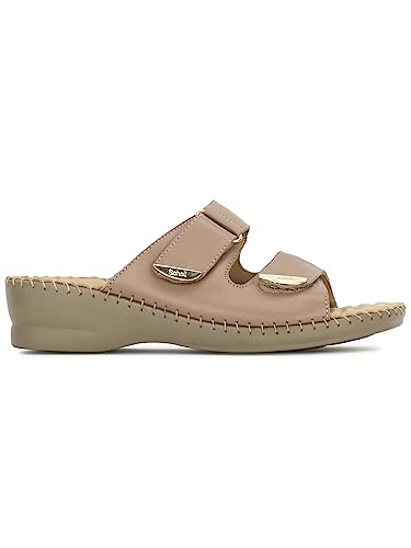 Image of Scholl Women's Trim Mule Nude Heels - 4 UK (6740162)