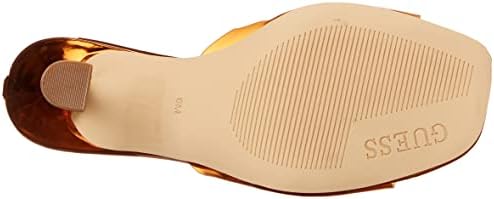 GUESS Women's Hambree Heeled Sandal, Sunset Orange, 5.5 | Image 3