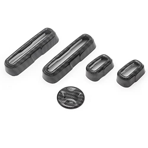 Xotic Tech Seat Adjustment Knob Switch Buttons Cover Trim, Carbon Fiber Pattern, Compatible with Honda Accord 10th Gen 2018-2022