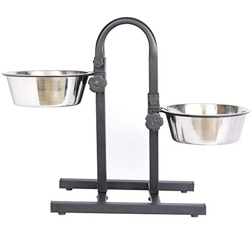 See full amazon price history chart for RvPaws Stainless Steel Adjustable Height Double Diner Food & Water Feeding Bowls for Dogs & Puppies (U-Shaped Standing Bowl, Small, 1500ml) RvPaws Stainless Steel Adjustable Height Double Diner Food & Water Feeding Bowls for Dogs & Puppies (U-Shaped Standing Bowl, Small, 1500ml) (B08L58JVLV) Amazon Price History, Amazon Price Tracker