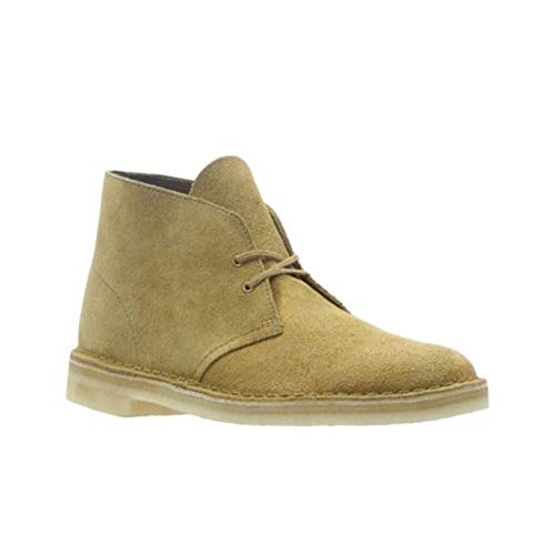 Image of Clarks mens Desert Chukka Boot, Oak Suede, 12 US