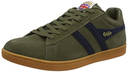 Image of Gola Equipe Suede - Sneakers for Men - Contrasting Wingflash - Heel Return - Durable Cupsole - Low Silhouette
