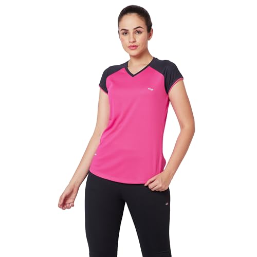 Image of berge' Ladies Polyester Dry Fit Western Shirts & Tshirts for Women, Quick Drying & Breathable Fabric, Gym Wear Tees & Workout Tops