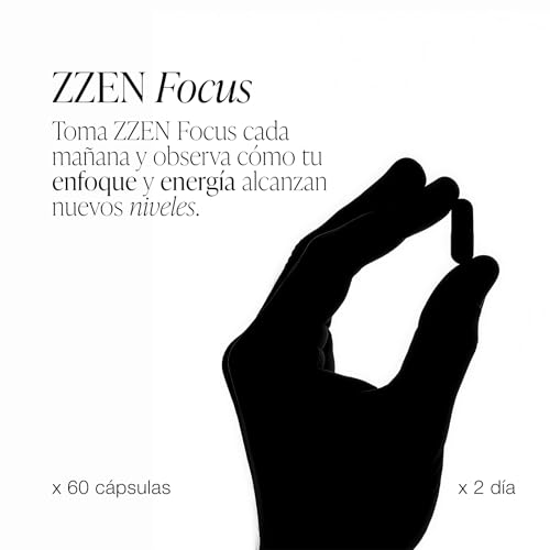 ZZEN FOCUS Nootrópico Natural – Nootropicos Memoria y Concentracion – Pastillas Concentracion Estudiar - Cafeina, L Teanina, Bacopa Monnieri, Ginkgo Biloba, Rhodiola, Vitaminas - 60 Cápsulas Veganas - imagen 2