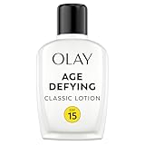 Face Moisturizer by Olay, Age Defying Classic Daily Renewal Lotion, With Sunscreen, Classic,4 oz