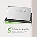 ELETIUO Soundbar Wall Mount Bracket for Samsung, LG, Sony, JBL, Vizio, Sonos and More, Depth Adjustable 3.5”-6.1”, Soundbar Shelf Under TV, Black