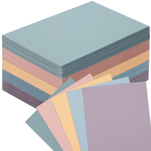 100 Sheets Colored Cardstock 4 x 6 Inch Blank Colorful...