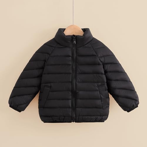 Beessbest Girls Coat Long Sleeve Winter Jacket Stand Collar Lightweight Warm Quilted Padded Puffer Outwear with Pockets2