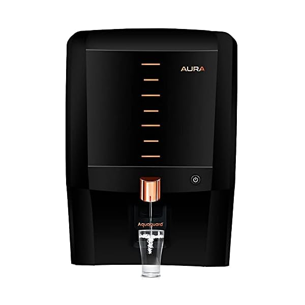Eureka-Forbes-Aquaguard-Aura-ROUVUFMTDSActive-CopperMineral-GuardUV-E-boiling-Technology-Water-Purifier-Black-Copper-7-Liter