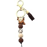 Le porte-clés attaché s'adapte à la plupart des tailles de clés et boucles de sac, offrant un moyen sûr et pratique d'organiser vos objets essentiels. Qu'il soit utilisé comme breloque décorative ou comme porte-clés pratique, ce porte-clés allie style et fonctionnalité sans effort.