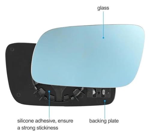 Rétroviseur extérieur bleu pour Golf 4 et Passat gauche ou droit - 6