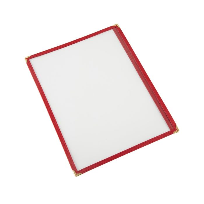 CAC Foodservice 1 Pocket Menu Cover MCP1-58GN Green 8.5x5.5 inch image 5