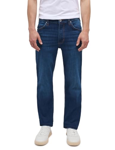 MUSTANG Herren Jeans Tramper Straight Straight Fit Blau - Blue Denim W30-W52, Größe:32W / 32L, Farbvariante:Blue Denim 843