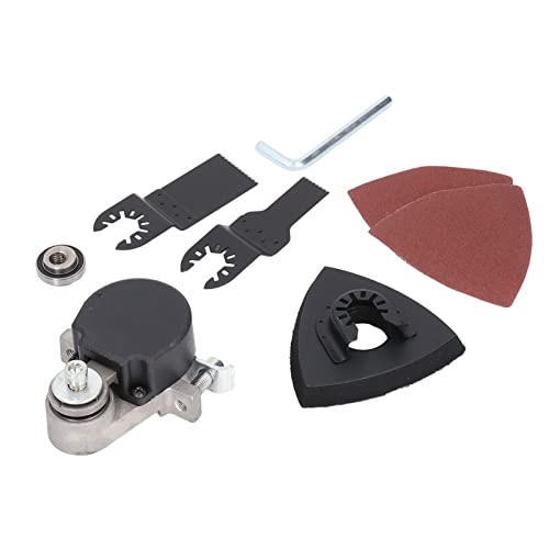 Angle Grinder Adapter with Universal Joint, Stainless Steel Conversion Universal Head Kit, Suitable for Rough Grinding and Shaping, Home DIY Work and Woodworking, Black and Silver