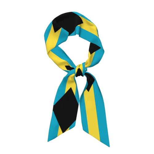 Flag of the Bahamas Printed long scarf for women 46.9Ã—3.1 inches, drapey shawl, slimming accessories