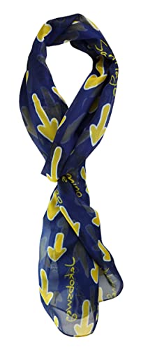 Écharpe mousseline de soie pour cou sensible protection stylée motif Jakobsweg