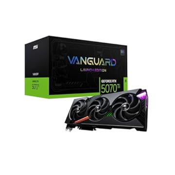 Placa de Vídeo MSI RTX 5070 Ti Vanguard SOC Launch Edition, 16GB GDDR7, Alto Desempenho para Jogos e Criação – 912-V531-068