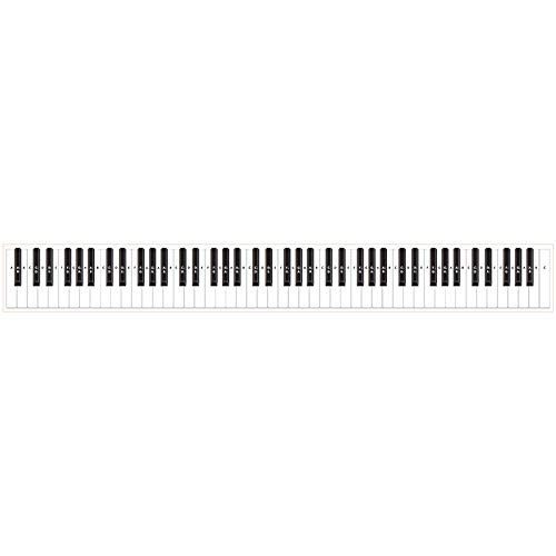 Buy 88 Key Practice Keyboard Piano & Note Chart for Behind the Piano