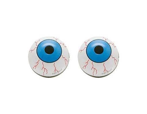 Tapas de válvula en forma de ojo para bicicleta, color azul. Piezas para bicicletas.