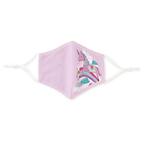 Weddingstar 3-Ply Kid's Washable Cloth Face Mask Reusable and Adjustable with Filter Pocket - Unicorn Magic - Image 3